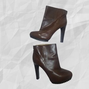 Nine West Ankle Boots Brown 8.5